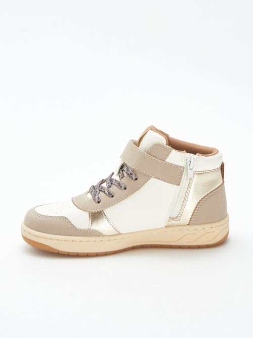 Sneakers alte con strappi e lacci - Kiabi