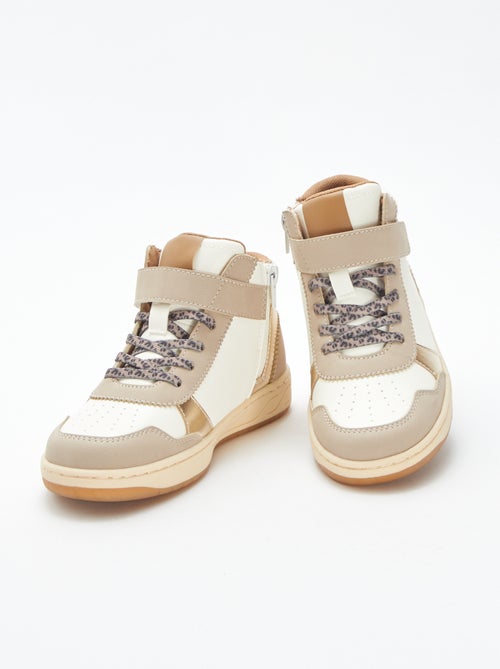 Sneakers alte con strappi e lacci - Kiabi