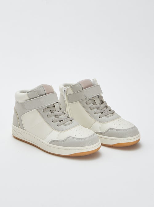 Sneakers alte con strappi e lacci - Kiabi