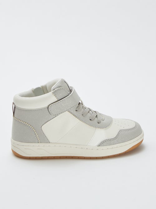 Sneakers alte con strappi e lacci - Kiabi