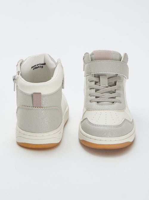 Sneakers alte con strappi e lacci - Kiabi