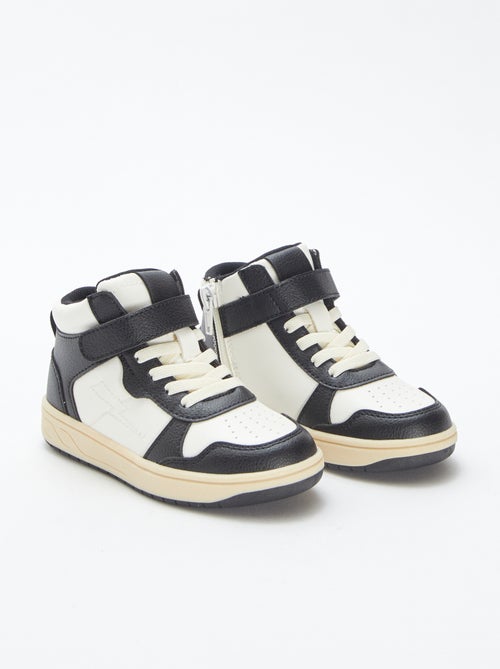 Sneakers alte con strappi e lacci - Kiabi