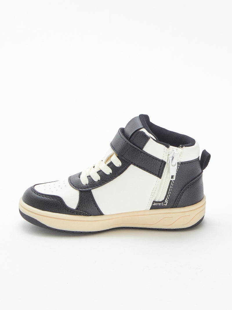 Sneakers alte con strappi e lacci Nero - Kiabi