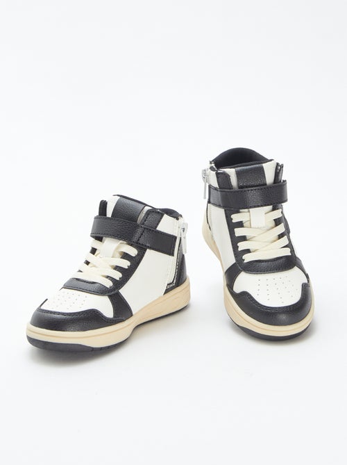 Sneakers alte con strappi e lacci - Kiabi