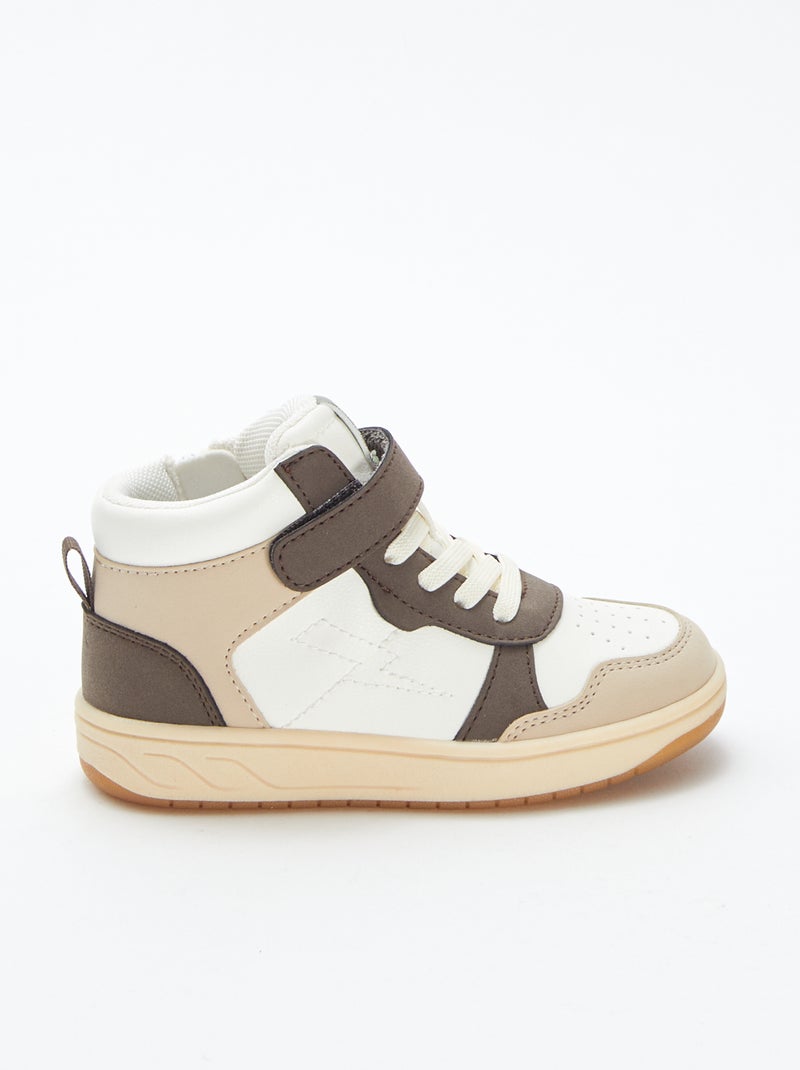 Sneakers alte con strappi e lacci Verde - Kiabi