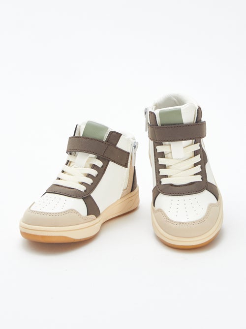 Sneakers alte con strappi e lacci - Kiabi