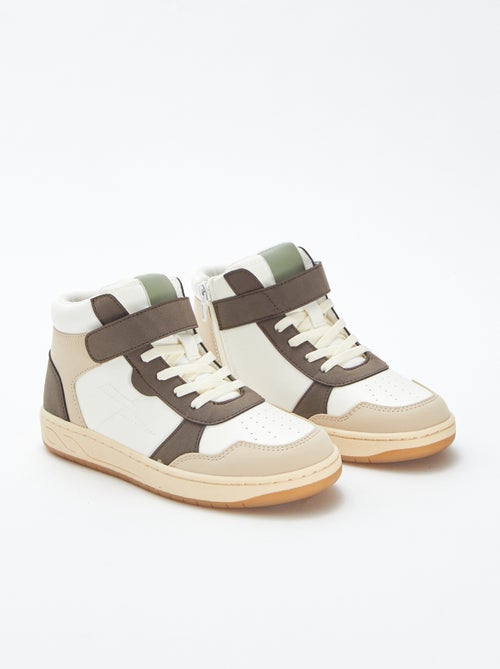 Sneakers alte con strappi e lacci - Kiabi