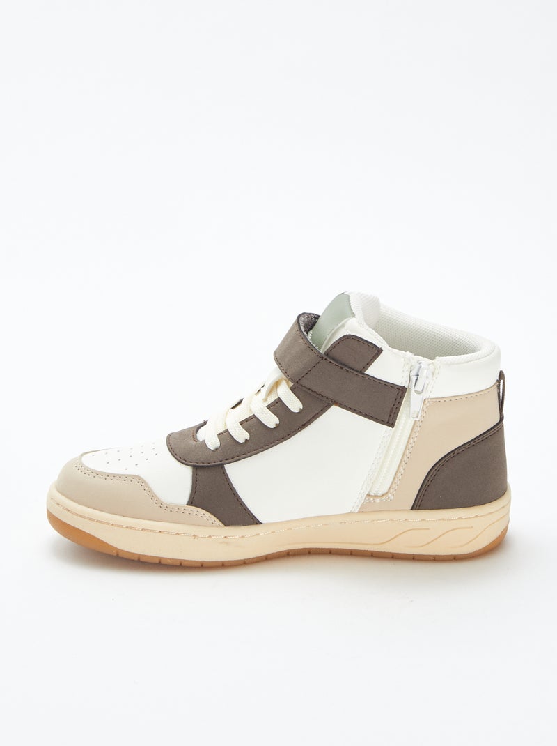Sneakers alte con strappi e lacci Verde - Kiabi