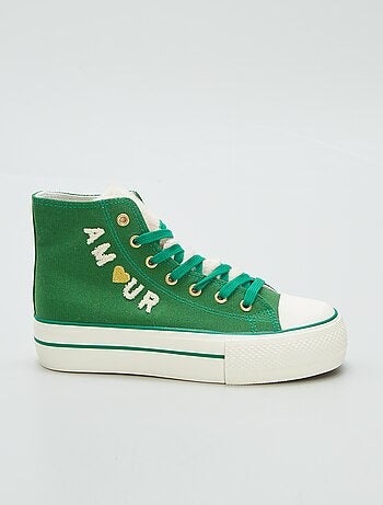 Sneakers alte con zeppa