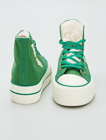 Sneakers alte con zeppa