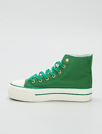 Sneakers alte con zeppa