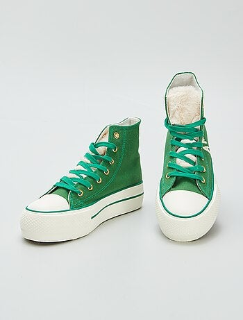 Sneakers alte con zeppa