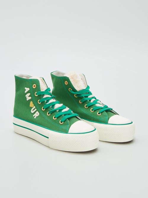 Sneakers alte con zeppa - Kiabi