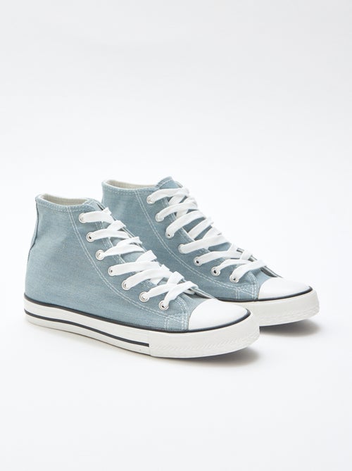 Sneakers alte in denim - Kiabi
