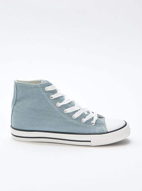 Sneakers alte in denim - Kiabi