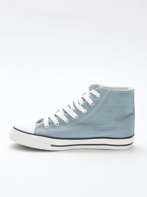 Sneakers alte in denim - Kiabi
