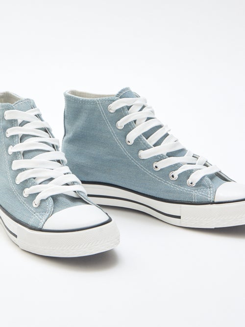 Sneakers alte in denim - Kiabi