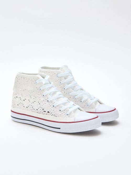 Sneakers alte in macramè - Kiabi