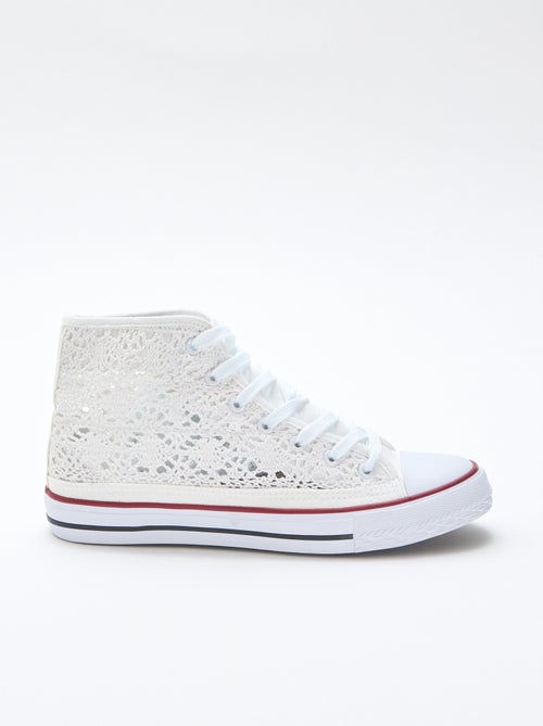 Sneakers alte in macramè - Kiabi