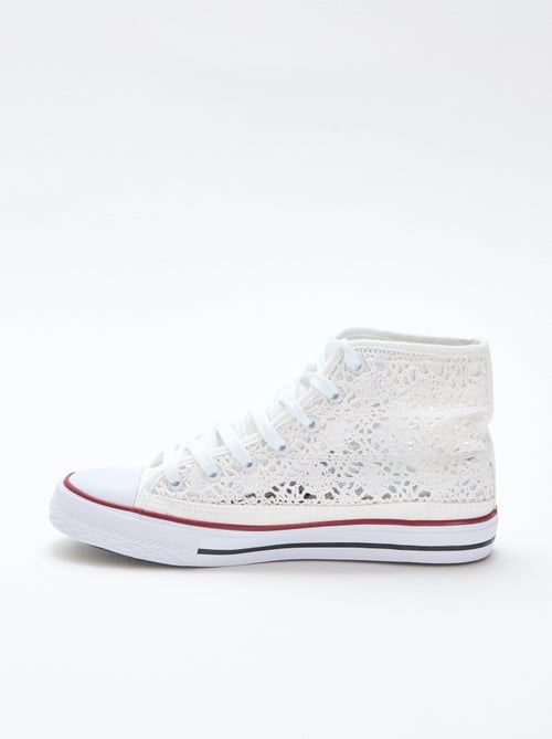 Sneakers alte in macramè - Kiabi