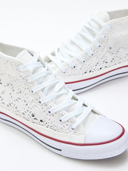 Sneakers alte in macramè - Kiabi