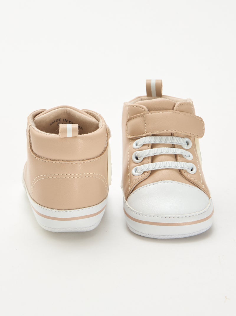 Sneakers alte in similpelle 'Il Re Leone' Beige - Kiabi