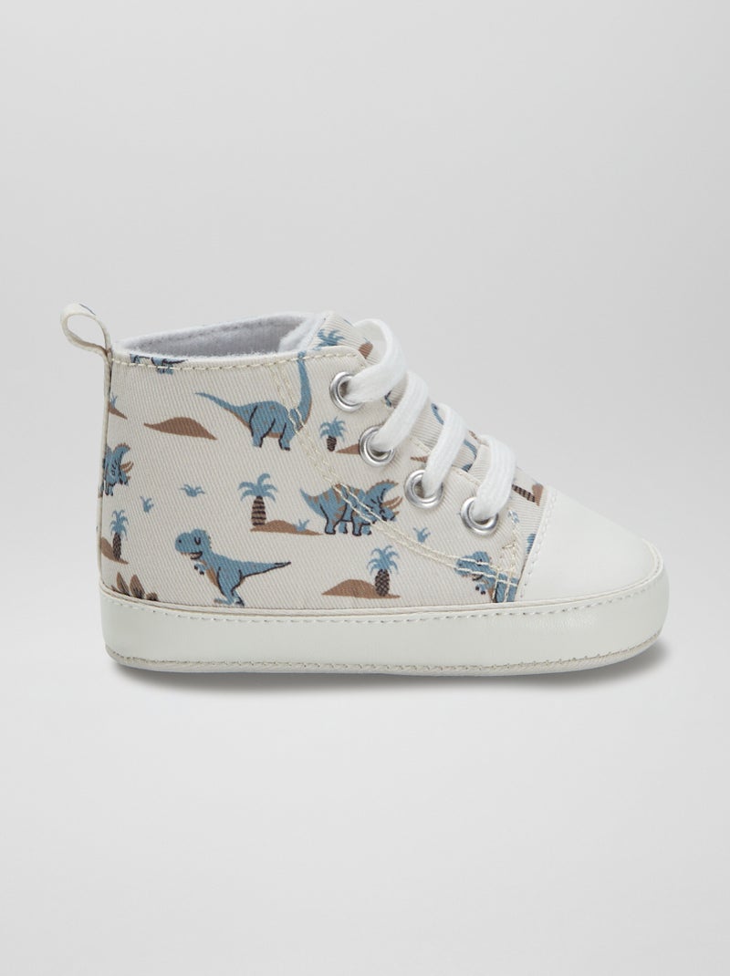 Sneakers alte in tela BEIGE - Kiabi