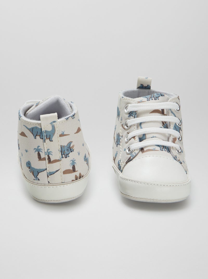 Sneakers alte in tela BEIGE - Kiabi