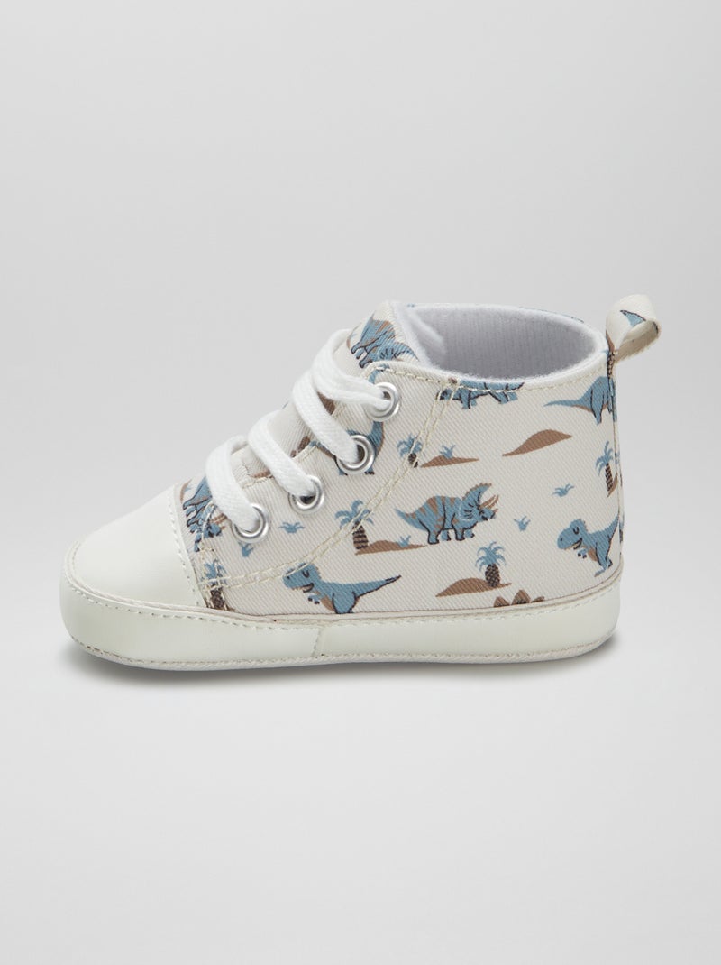 Sneakers alte in tela BEIGE - Kiabi