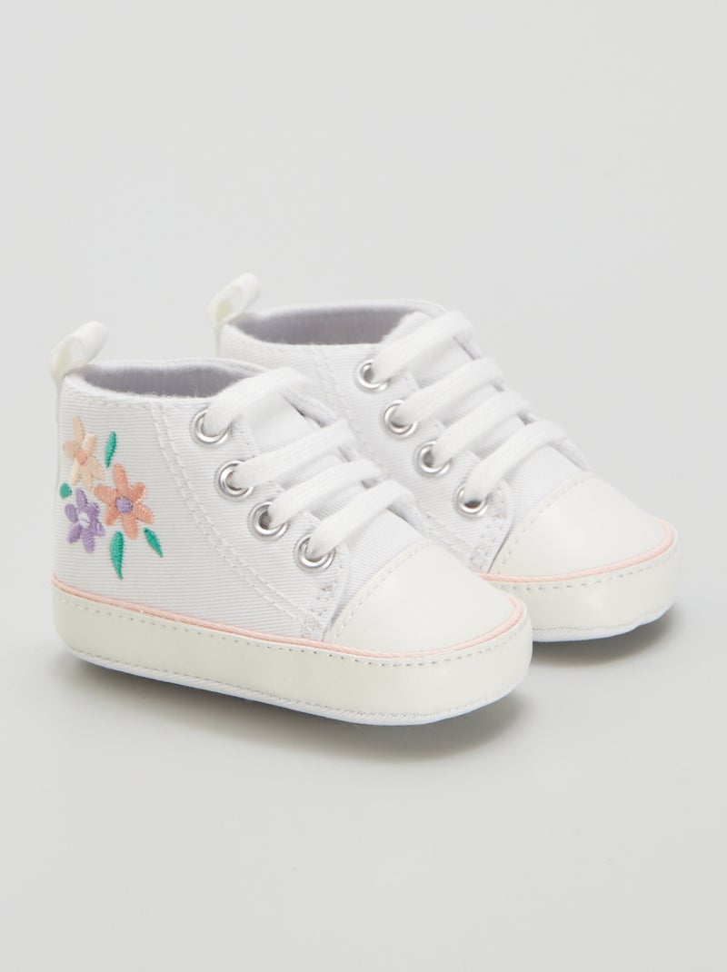 Sneakers alte in tela BIANCO - Kiabi