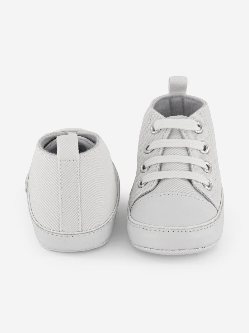 Sneakers alte in tela Bianco - Kiabi