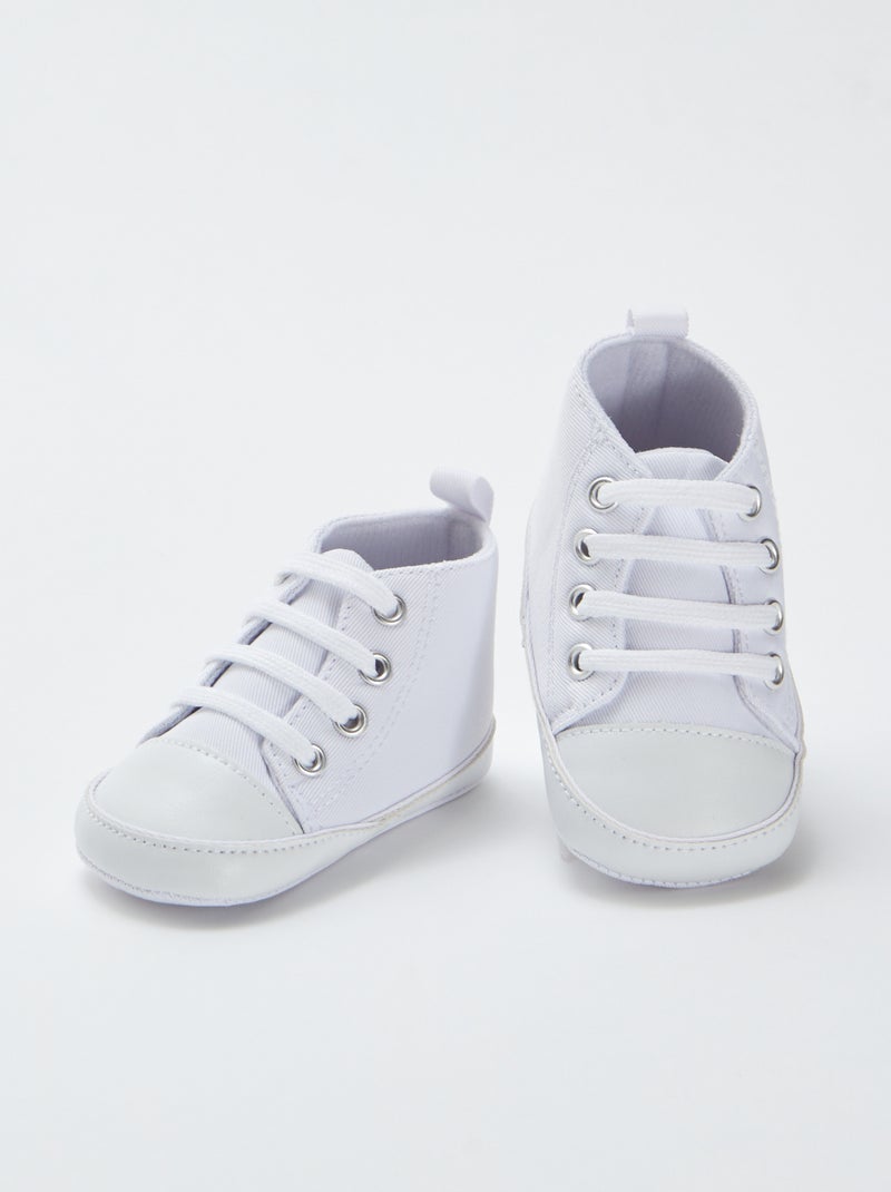 Sneakers alte in tela Bianco - Kiabi