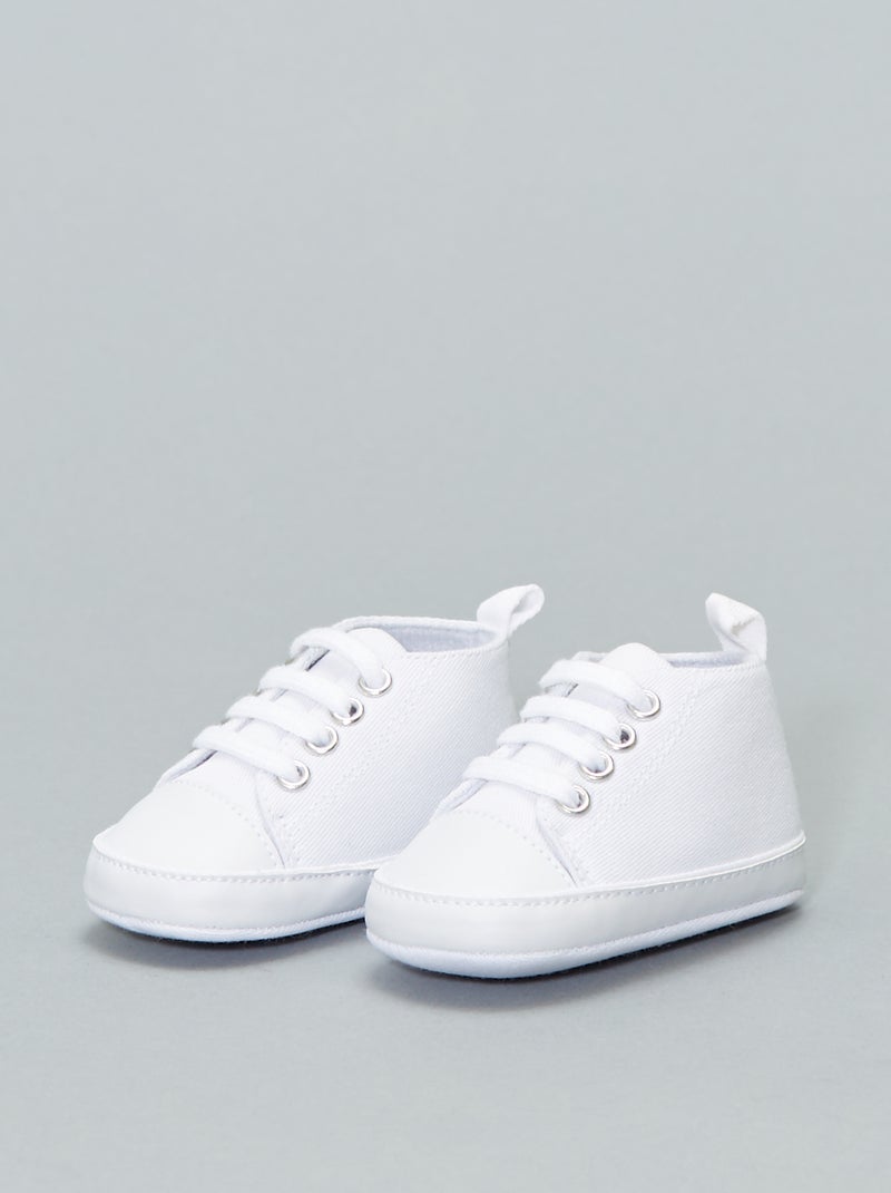 Sneakers alte in tela Bianco - Kiabi