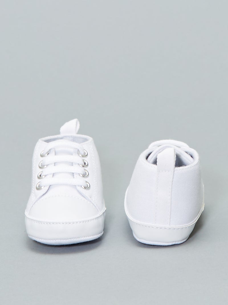 Sneakers alte in tela Bianco - Kiabi