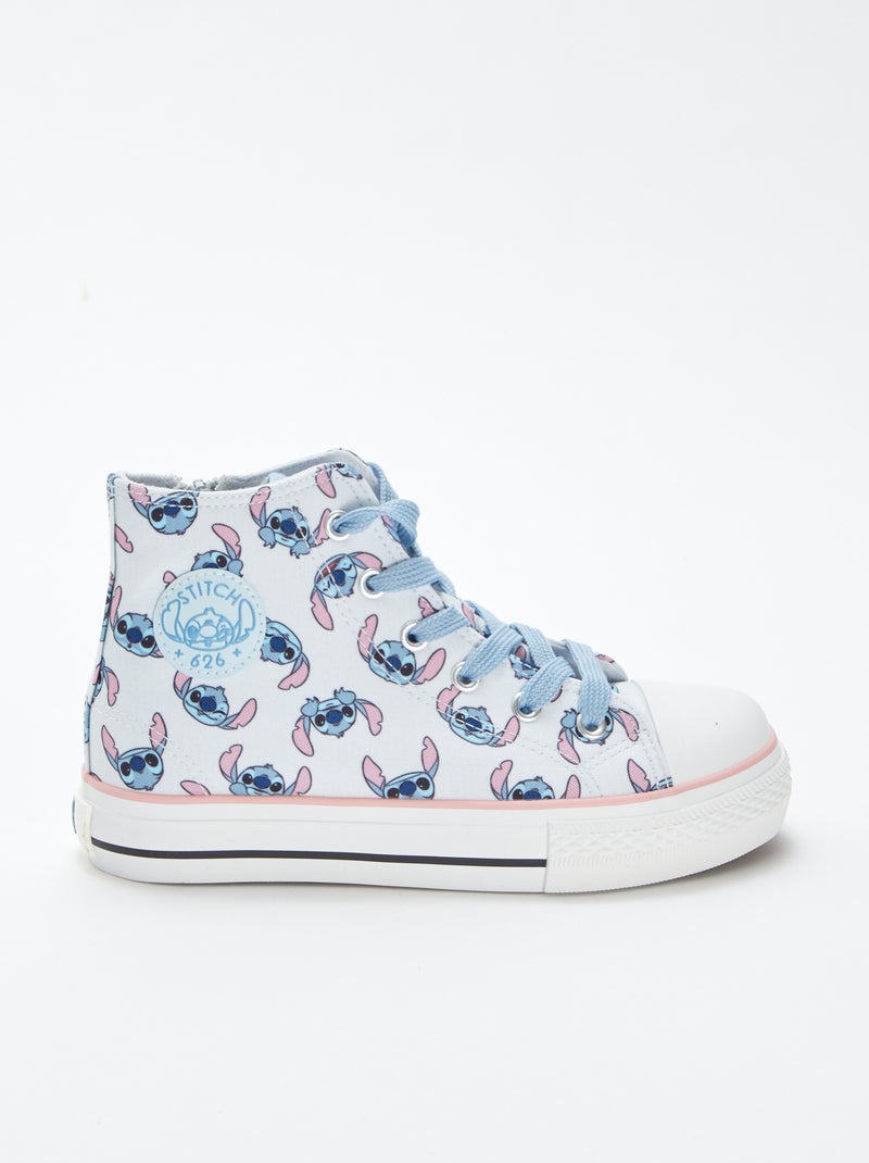 Sneakers alte in tela 'Stitch' 'Disney' blu - Kiabi