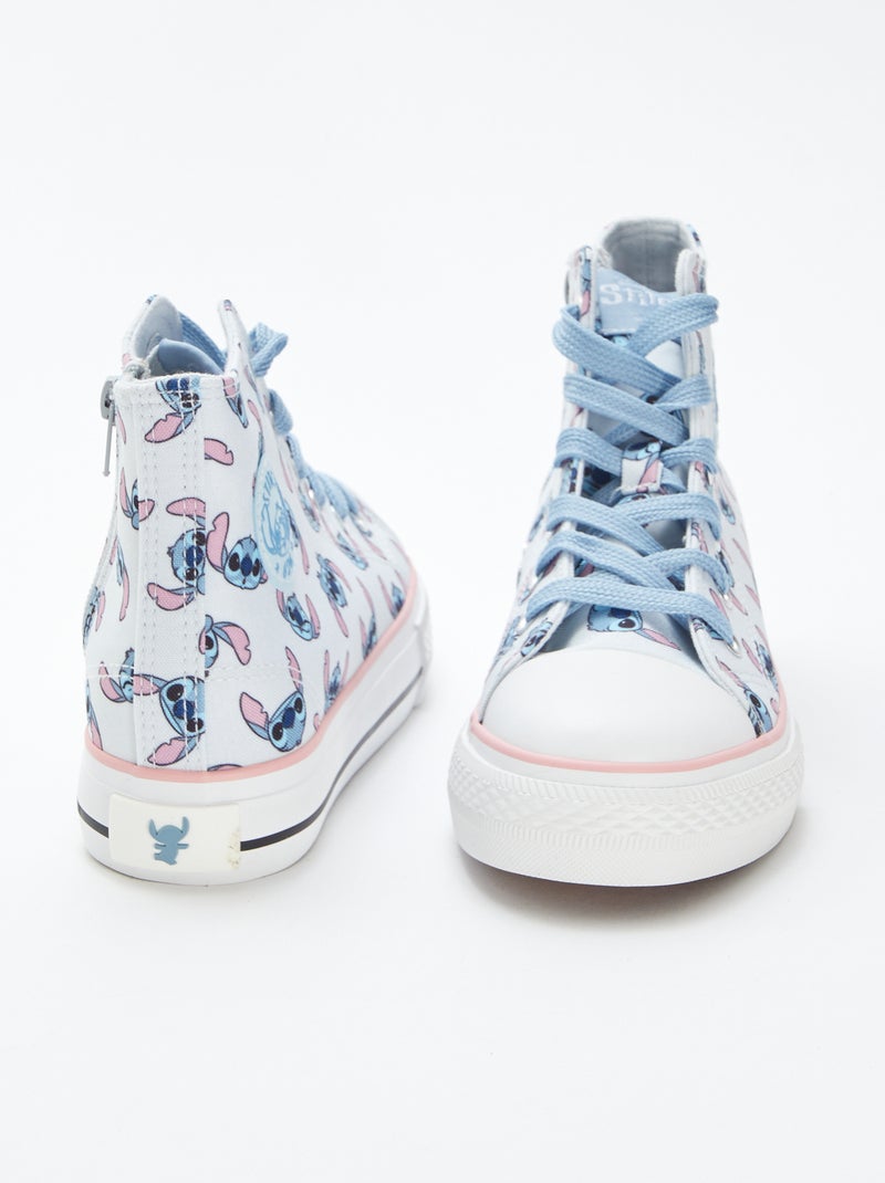Sneakers alte in tela 'Stitch' 'Disney' blu - Kiabi