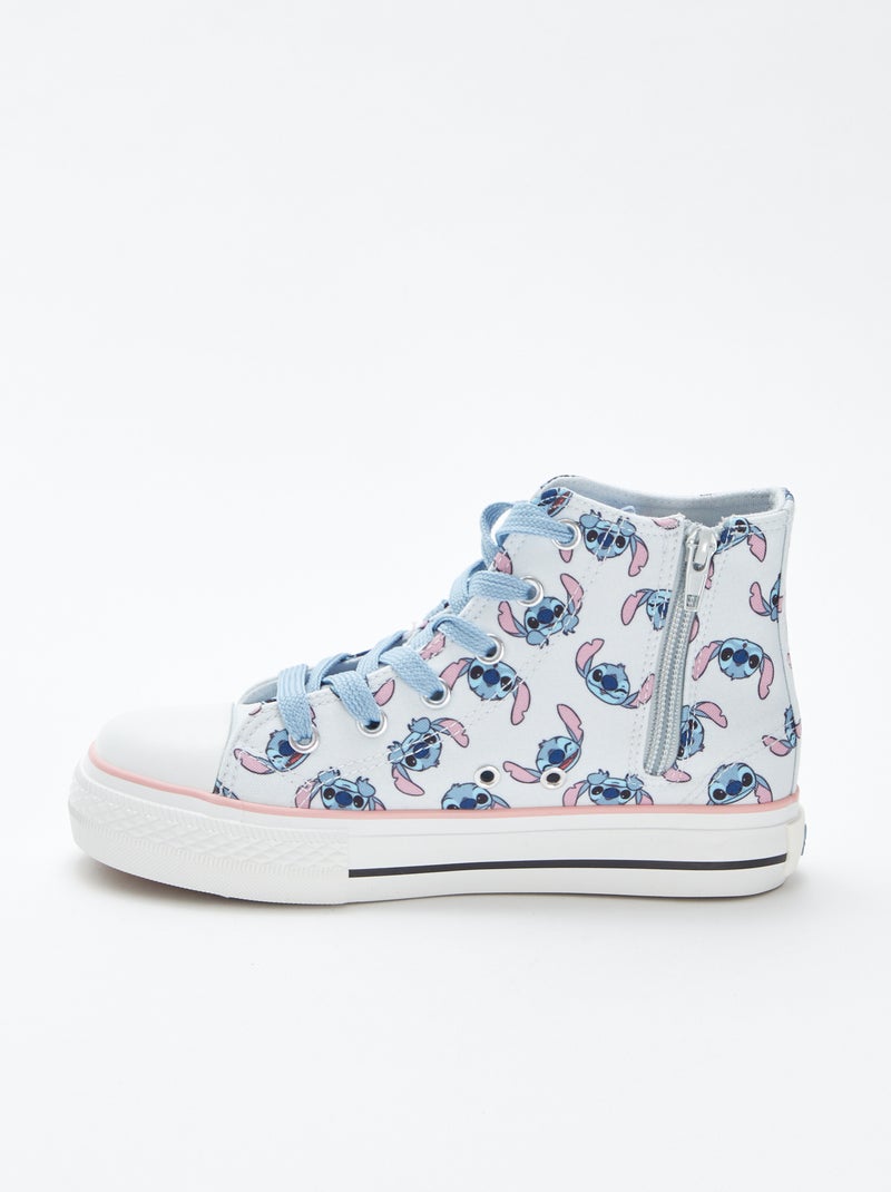 Sneakers alte in tela 'Stitch' 'Disney' blu - Kiabi