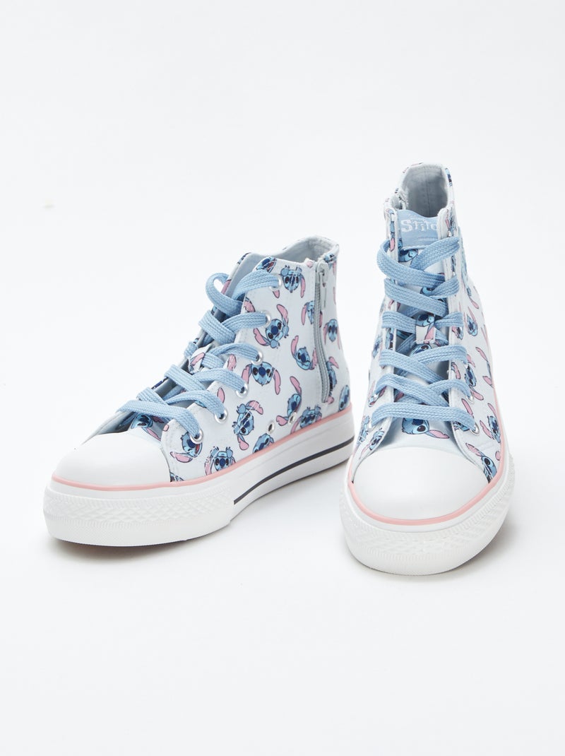 Sneakers alte in tela 'Stitch' 'Disney' blu - Kiabi