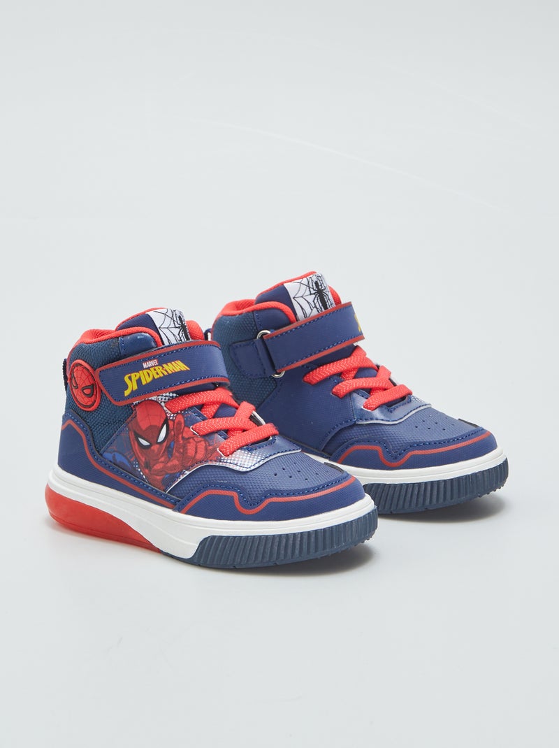 Sneakers alte luminose 'Spider Man' BLU - Kiabi