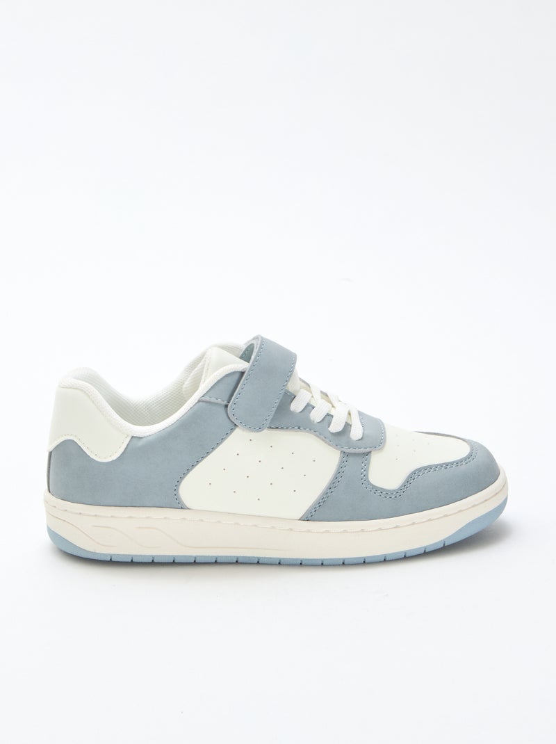 Sneakers basse bicolore Blu - Kiabi