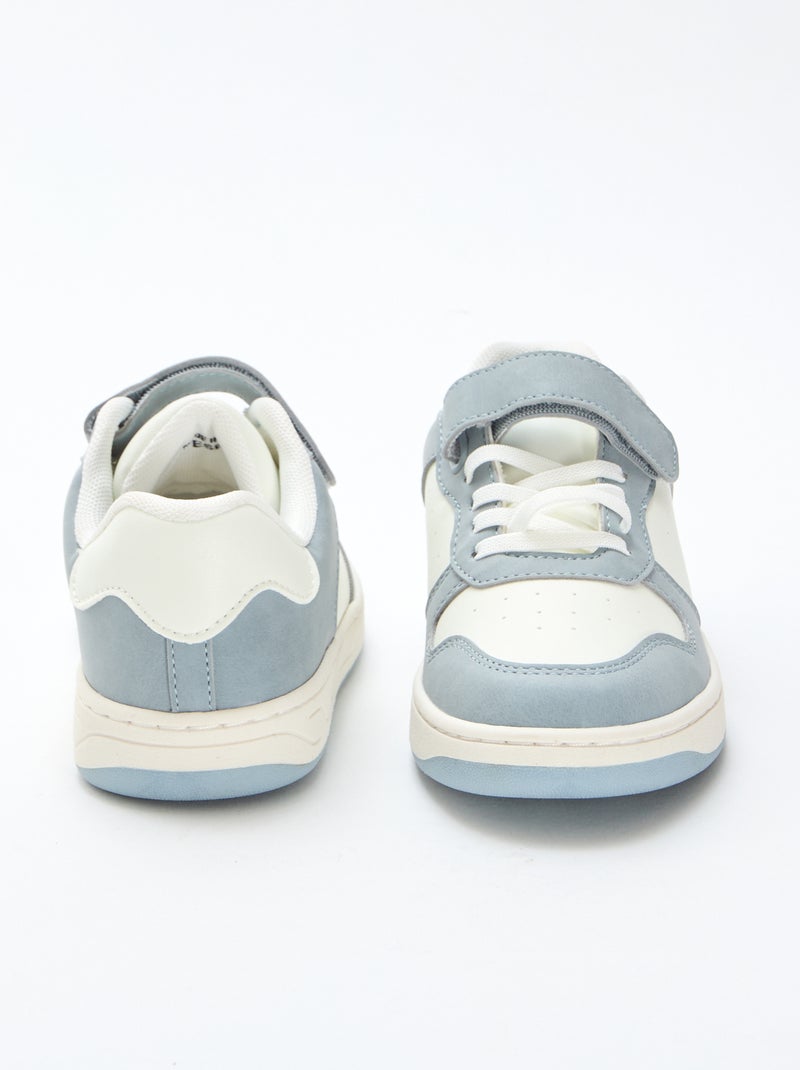 Sneakers basse bicolore Blu - Kiabi