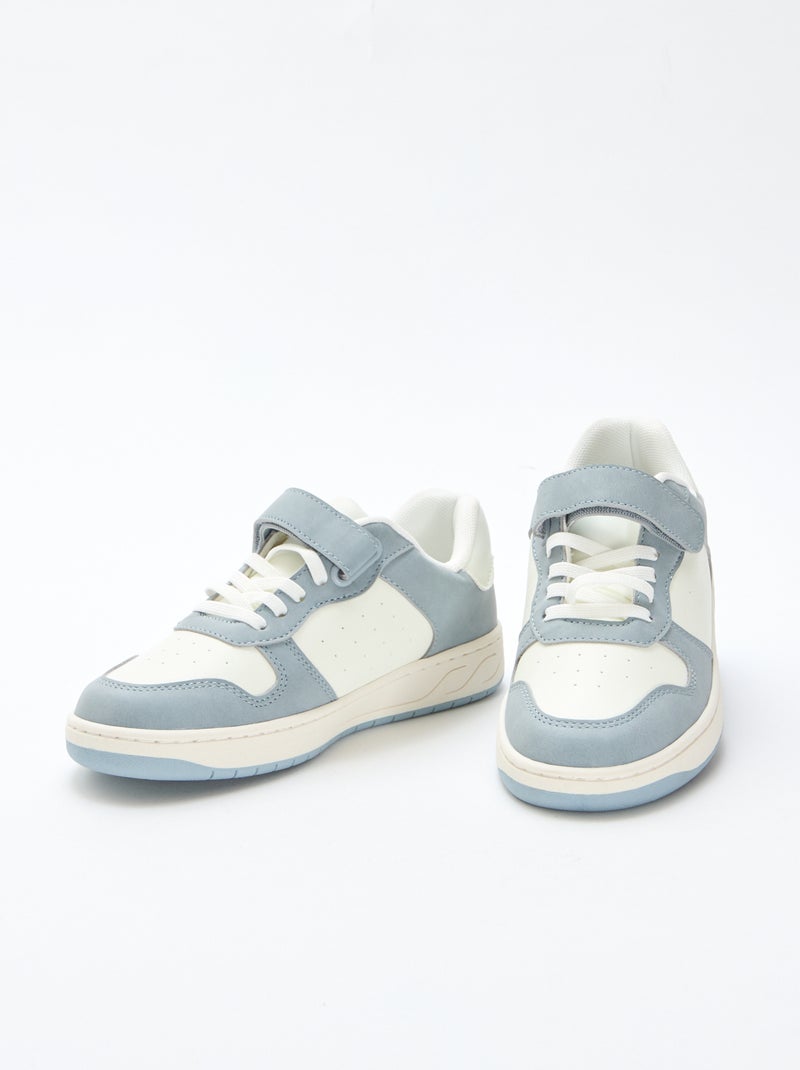 Sneakers basse bicolore Blu - Kiabi