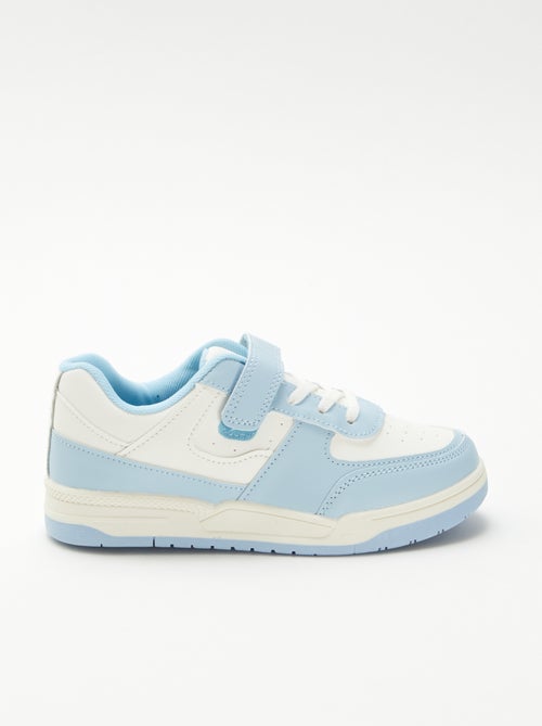 Sneakers basse bicolore - Kiabi