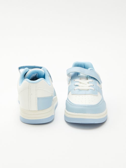 Sneakers basse bicolore - Kiabi