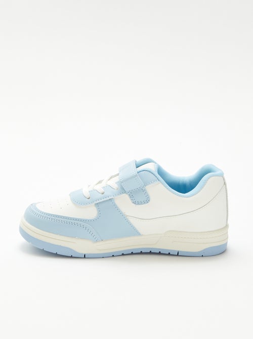 Sneakers basse bicolore - Kiabi