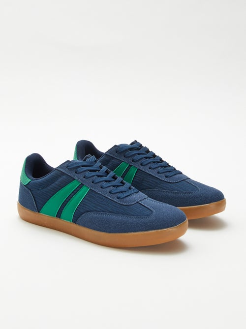Sneakers basse bicolore - Kiabi