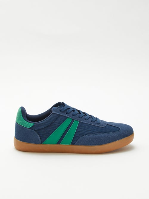 Sneakers basse bicolore - Kiabi