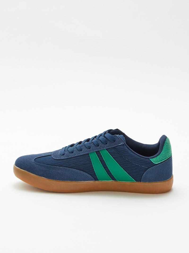 Sneakers basse bicolore Blu - Kiabi