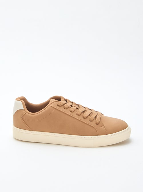 Sneakers basse bicolore - Kiabi