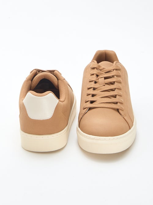 Sneakers basse bicolore - Kiabi